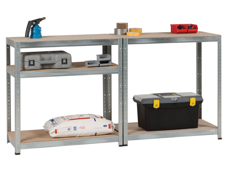 Practo Home Heavy Duty Opbergrek hout/galva extra zwaar - 180x105x56 cm- M870