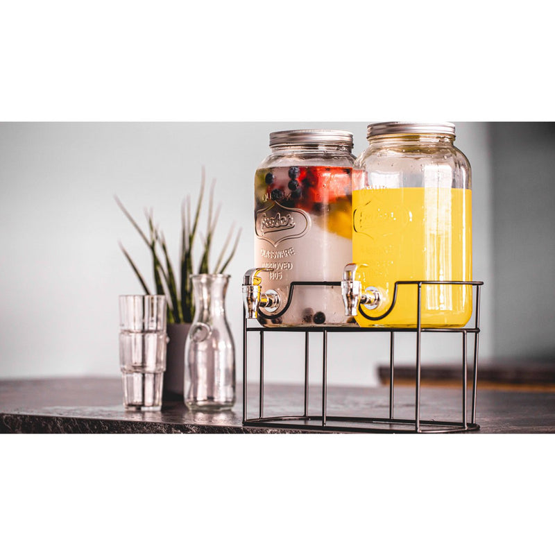 Sareva Drankdispenser - met houder - 2 x 3 Liter - 164387