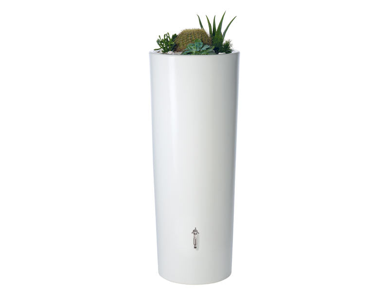 Garantia Regenton met plantenbak  - Color Coco 350 liter excl. kraantje - PU326105