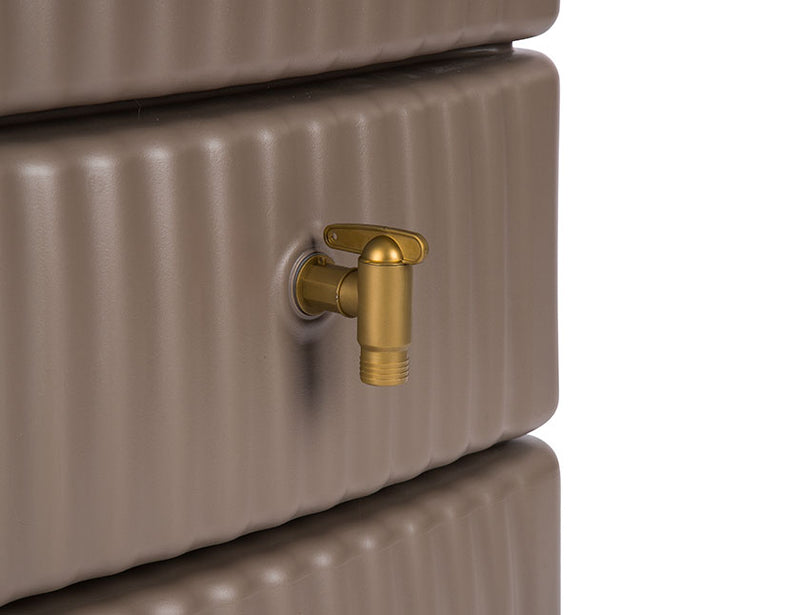 4Rain Regenton Slim taupe muurmodel 300 liter PMSL300T