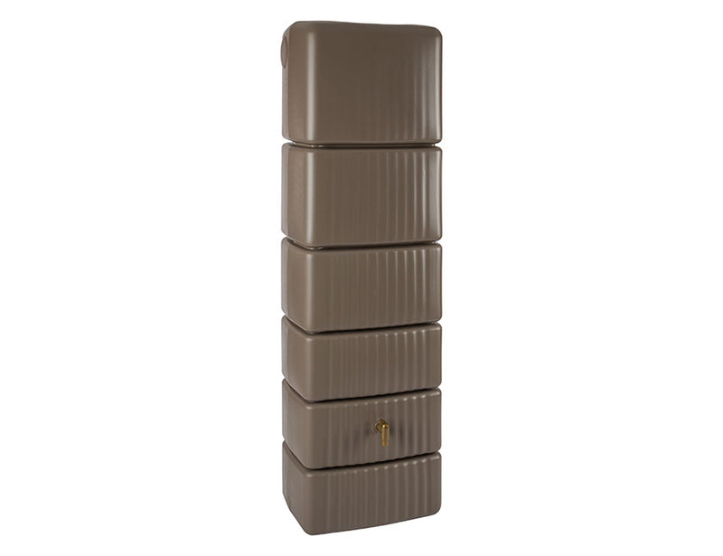 4Rain Regenton Slim taupe muurmodel 300 liter PMSL300T