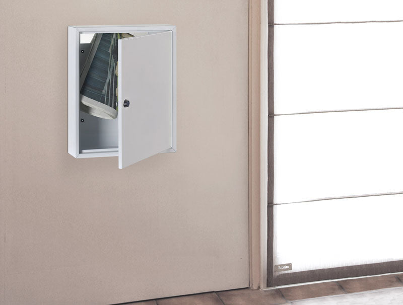 Practo Garden Brievenbus Deurmodel wit - B320B