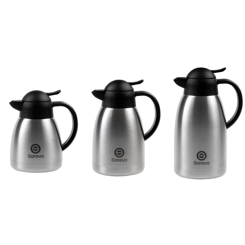 Sareva Thermoskan RVS Zwart 1 Liter - 137499