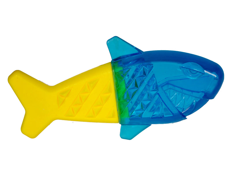Vadigran Speelgoed hond cooltoy haai blauw/geel 21.7cm - 13767