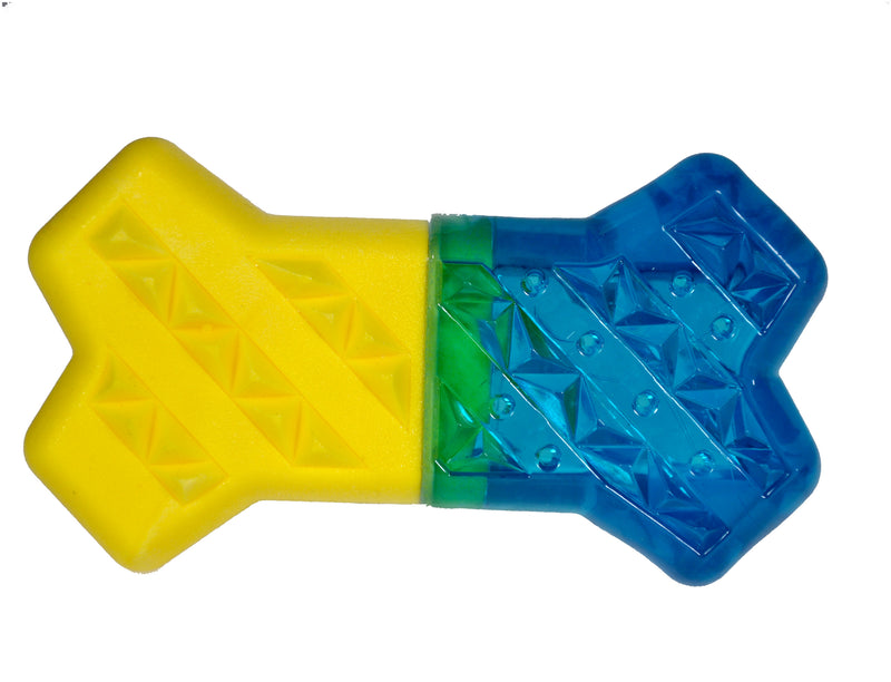 Vadigran Speelgoed hond cooltoy been blauw/geel 13,5cm - 13769