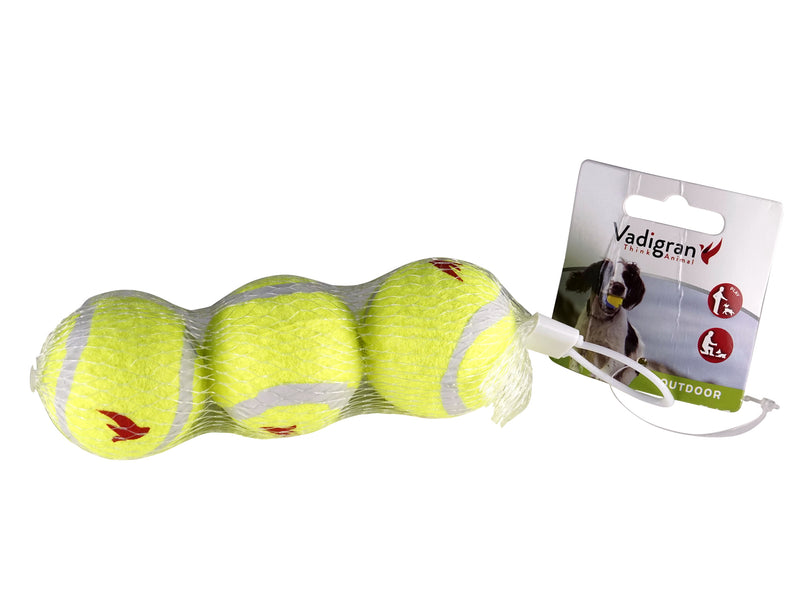 Vadigran Speelgoed hond Tennisballen 5 cm - 3stuks - 14432