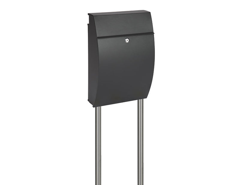 Practo Garden Brievenbuspaal inox - dubbel - B580