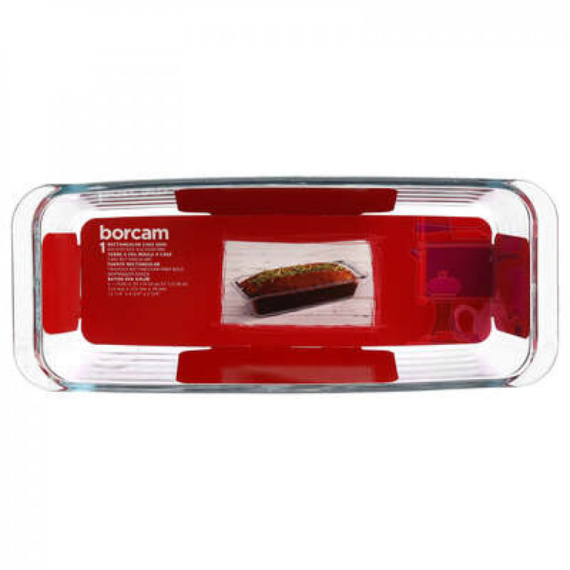 Borcam Ovenschaal - cakevorm glas transparant 31 x 12 x 7 cm - 59104