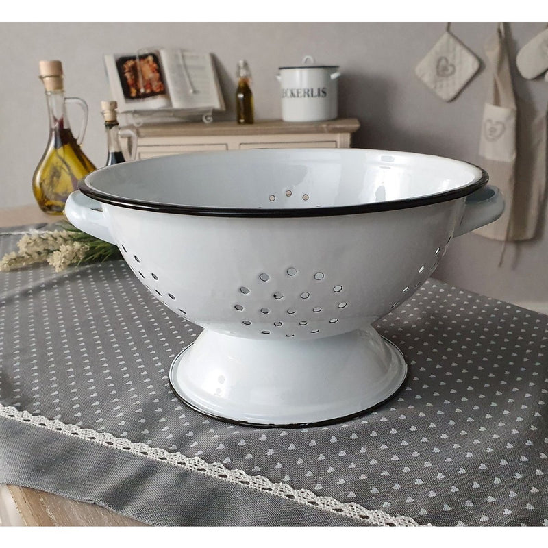 Ambiente Haus Vergiet - Staande zeef in emaille - Ø 23 cm - 51211