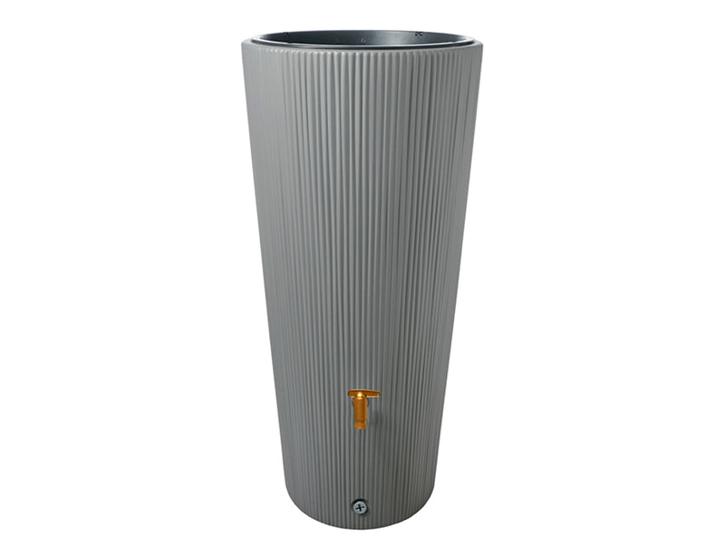 Garantia Regenton met plantenbak Linus 2-in-1 grijs 220 liter - PU295642