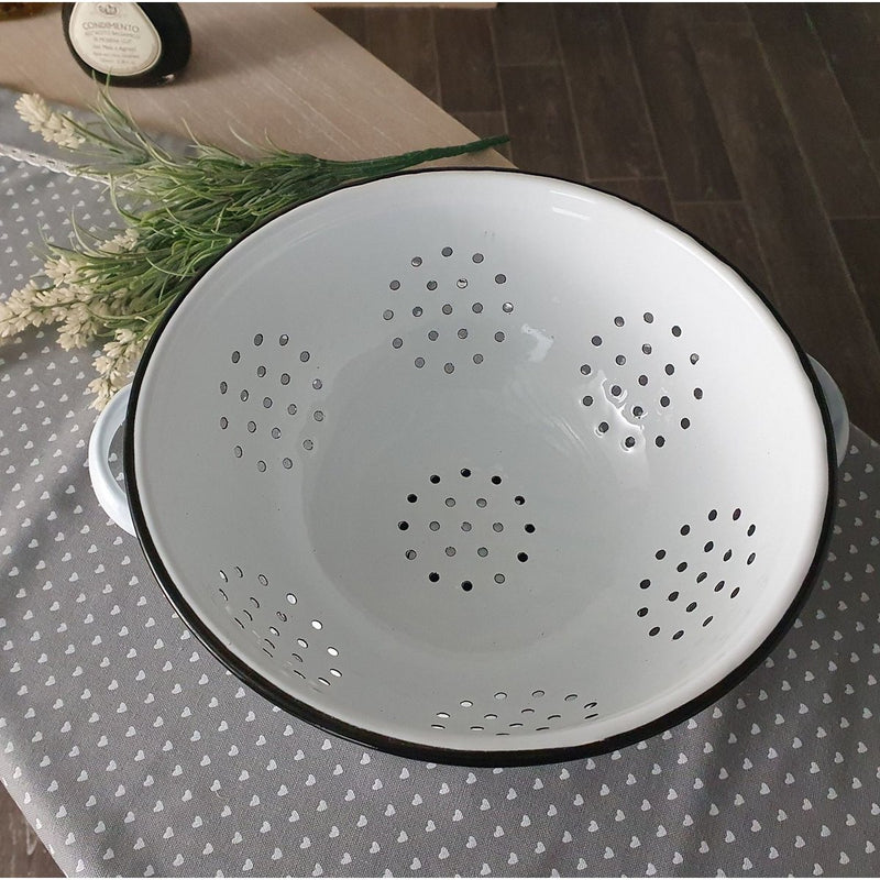 Ambiente Haus Vergiet - Staande zeef in emaille - Ø 23 cm - 51211