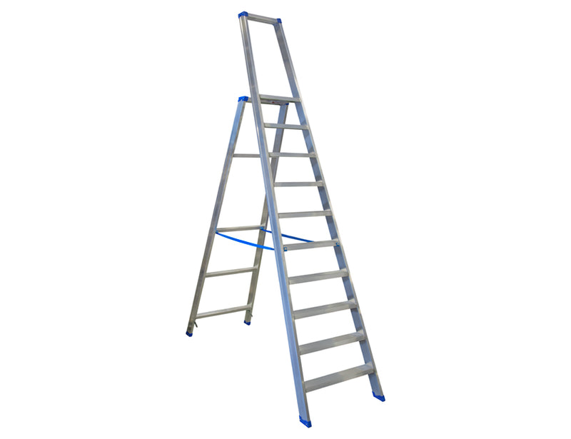 Escalo Industriële aluminium trapladder met beugel Sparta 10 treden - LE910