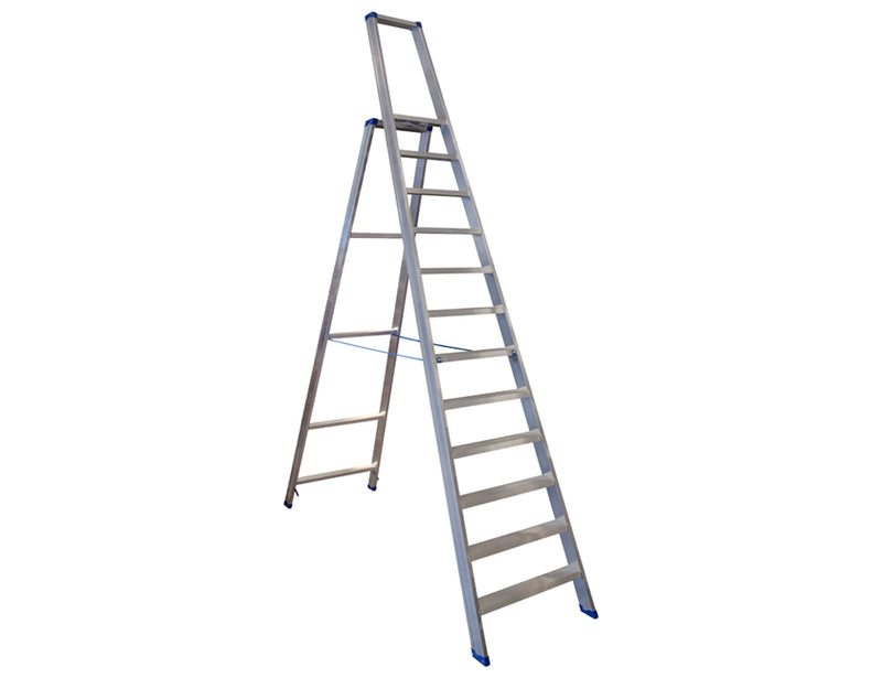 Escalo Industriële aluminium trapladder met beugel Sparta 12 treden - LE912