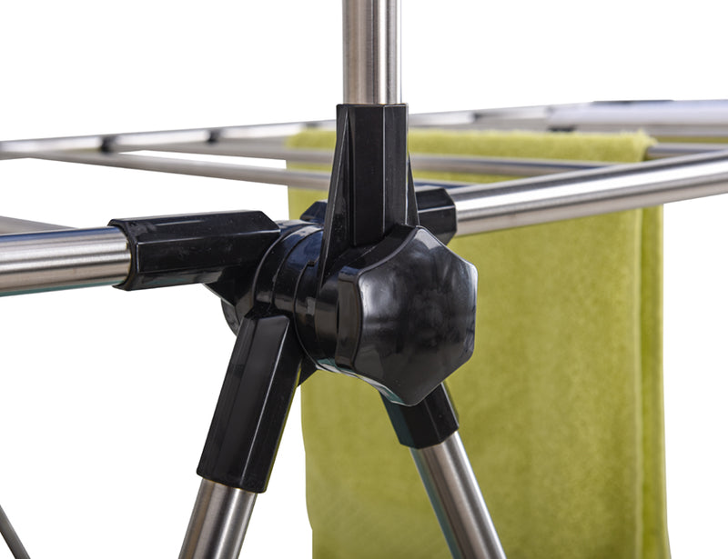 Practo Home Droogrek T-model + kledingrek Laurence inox 20 m - V169