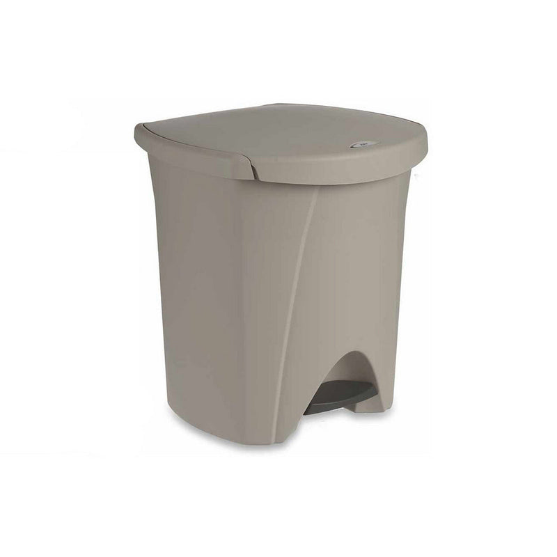 KIPIT Kunststof pedaalemmer - vuilnisbak 48 L taupe - 87885