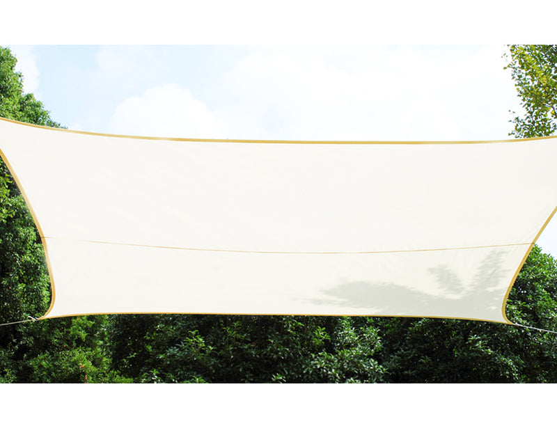 Practo Garden Schaduwzeil vierkant - polyester - crème - 5 x 5 m - SZ004C