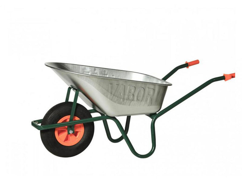 Vabor Tuinkruiwagen verzinkt 1.1 mm 90 L - groen onderstel - RV801-PA