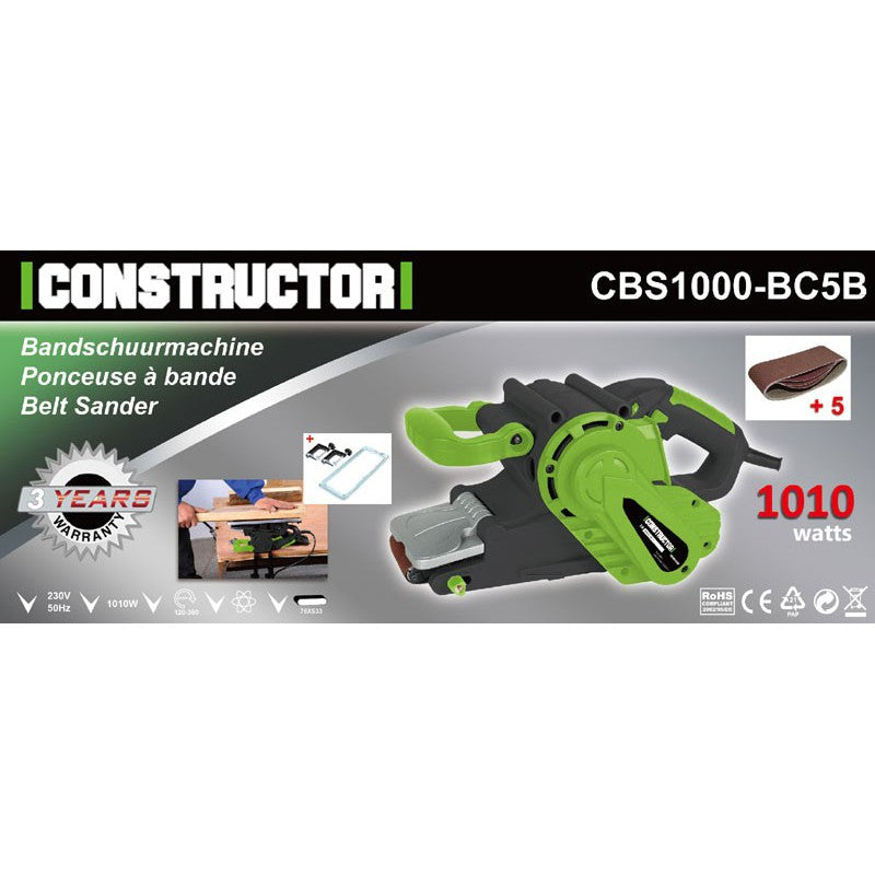 Constructor 2in1 bandschuurmachine 1010W - CBS1000-BC5B