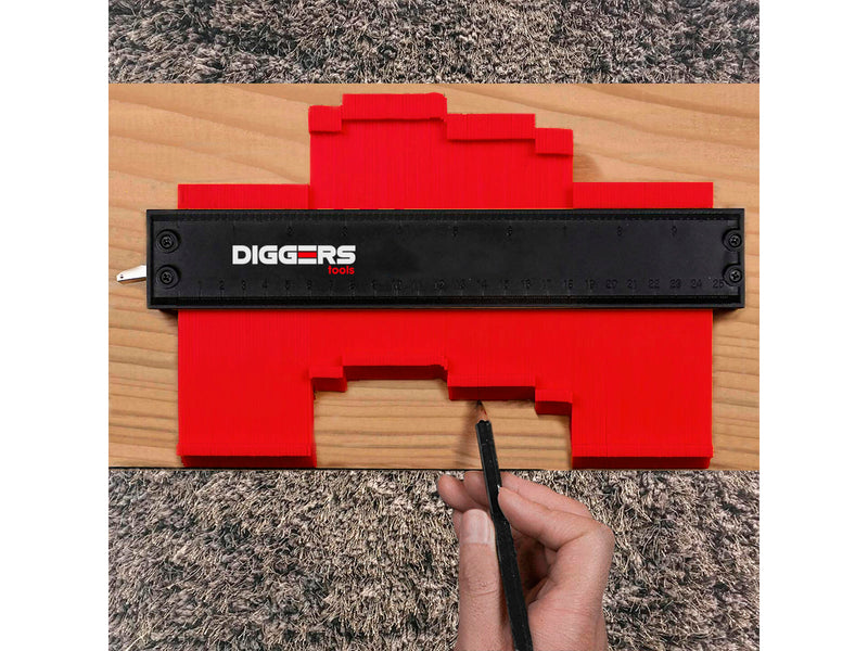 Diggers Aftekenhulp 12 cm - contourmal - Laminaathulp - DIG739