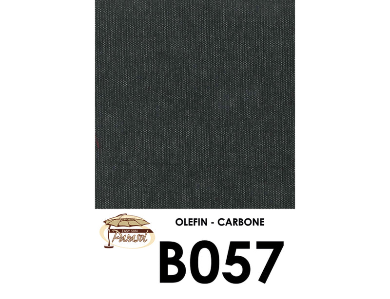 Easy Sun - Sun Garden zweefparasol rond XL 3.75 m - Olefin doek in carbon + voet - SG10219298