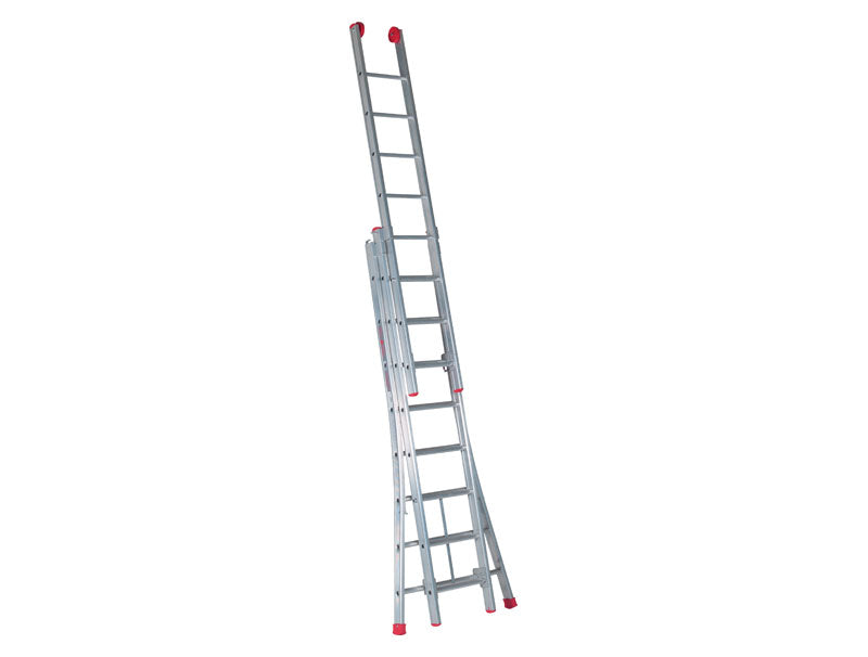 Escalo Industriële Tweedelige schuifladder 2x14 - Werkhoogte 7.25m - LG2X14