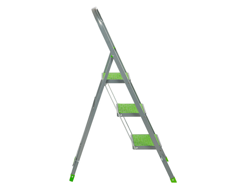 Escalo Keukentrap met hoge beugel Color Step groen 3 treden - L423HV