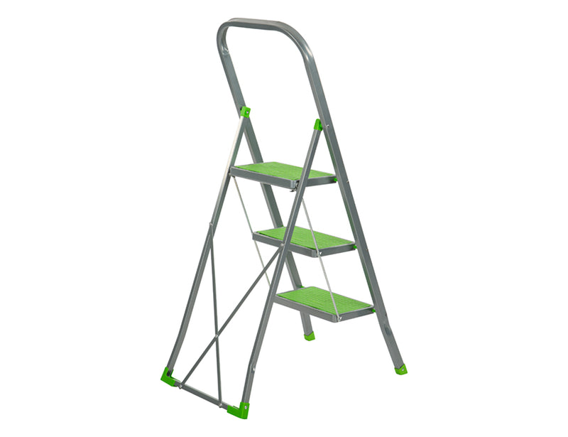 Escalo Keukentrap met hoge beugel Color Step groen 3 treden - L423HV