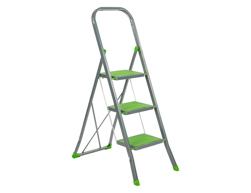 Escalo Keukentrap met hoge beugel Color Step groen 3 treden - L423HV