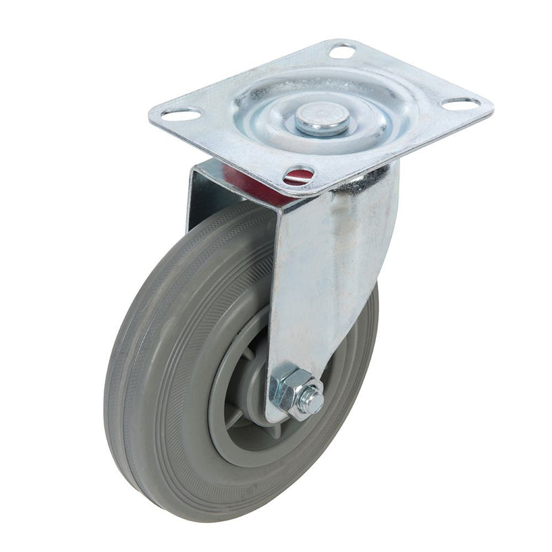 Fixman Zwenkwiel Rubber - 125 mm - 100 kg - 563351