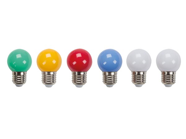 HQ Power Gekleurde reserve Led-lampen - 10 st - E27 - HQPL11021