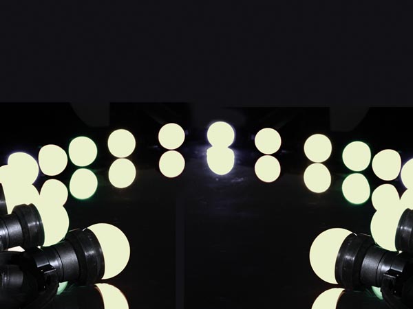 HQ Power LED-Feestslinger lichtsnoer met 20 warmwitte lampen - E27 - 11 m - HQPL11011