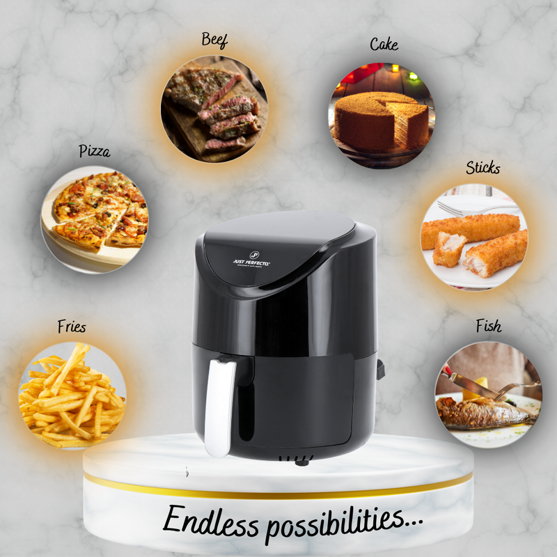 Just Perfecto Airfryer heteluchtfriteuse met Touchscreen & LED Display 1200 W - 3.5L - JL-13