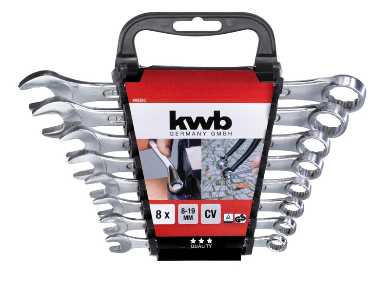 KWB Steek- ringsleutelset 8-19mm - 8 delig - 460390