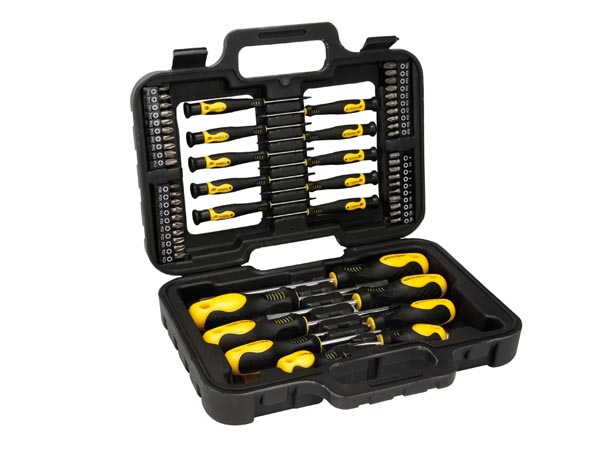 Toolland Schroevendraaier- bitset - inclusief opbergkoffer - 58-delig - HSET24