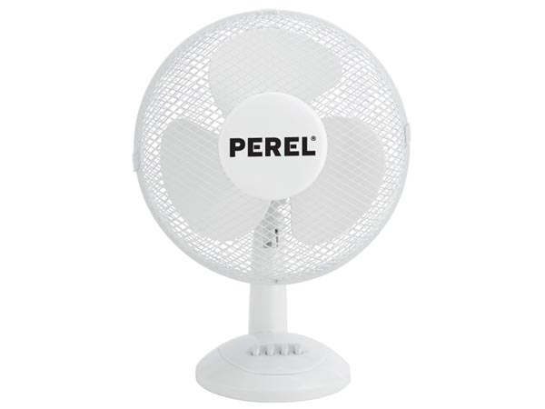 Perel Tafelventilator - ABS - Ø 30 cm - WIT - CFAN030P