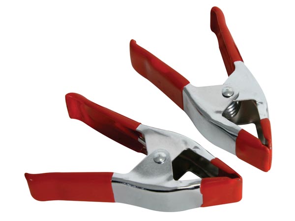 Toolland Lijmklemmen metaal - Veerklemmen - 100mm (4") - 2 stuks - HSC100