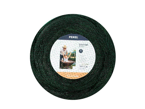 Perel Vogelnet - polyester - maaswijdte 2 cm² - 4 x 10 m - groen - GBN410