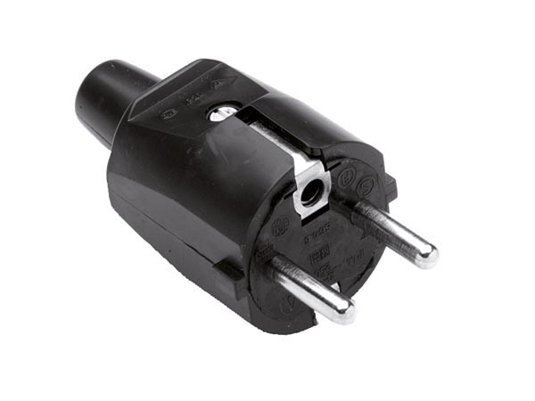 Perel Zwarte stekker - 390-MN