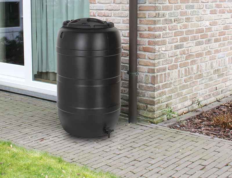 Practo Garden Regenton Classic zwart 210 liter - PRN210