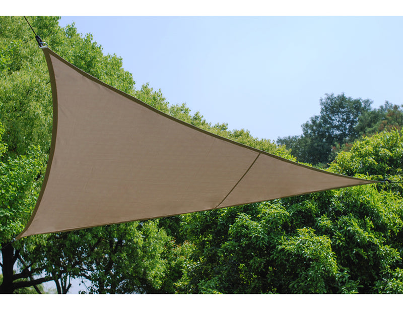 Practo Garden Schaduwzeil driehoek - polyester - taupe - 5 x 5 x 5 m - SZ002T