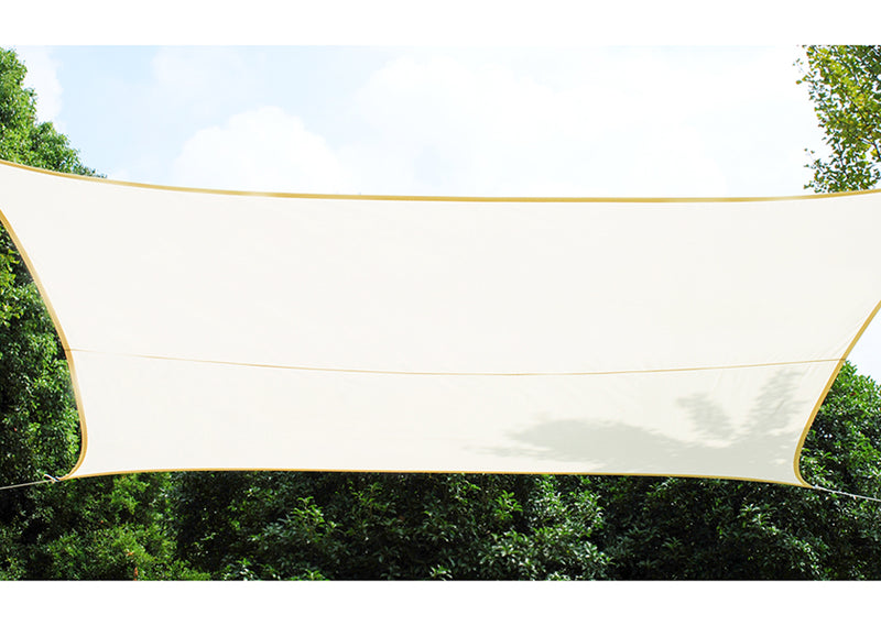 Practo Garden Schaduwzeil rechthoek - polyester - crème- 3 x 4 m - SZ005C