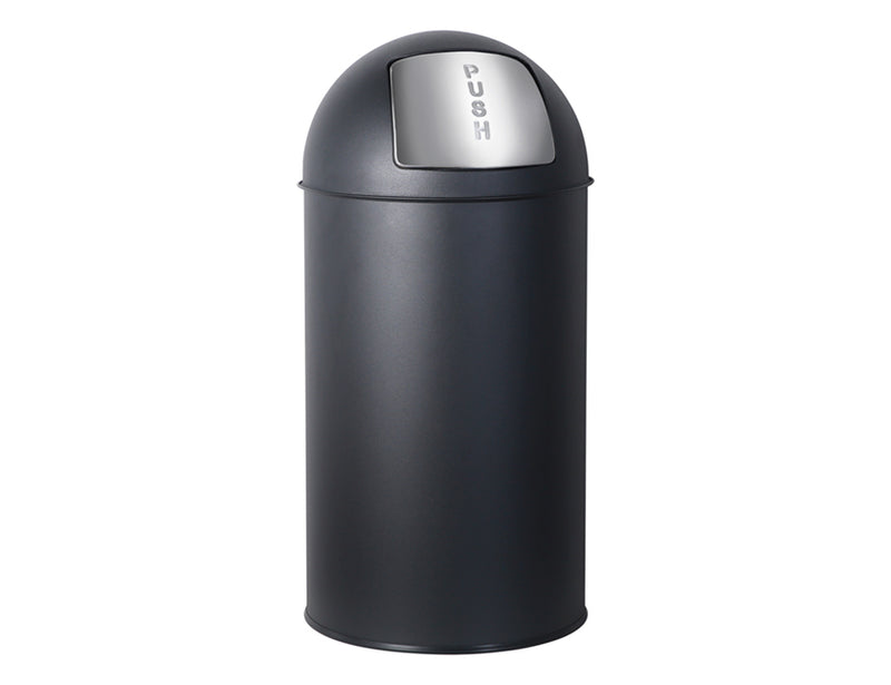 Practo Home Afvalemmer Retro zwart 35L - EP435RN