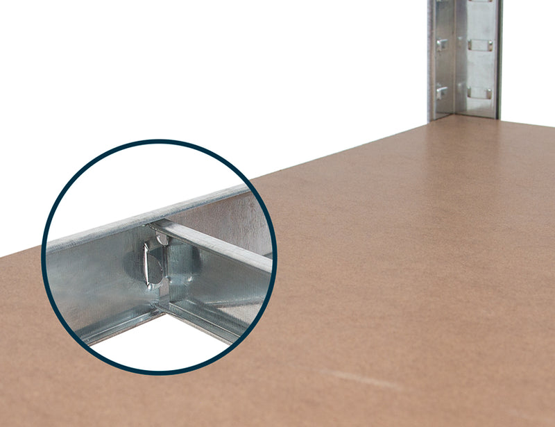 Practo Home Heavy Duty Opbergrek hoek hout/galva  - M841