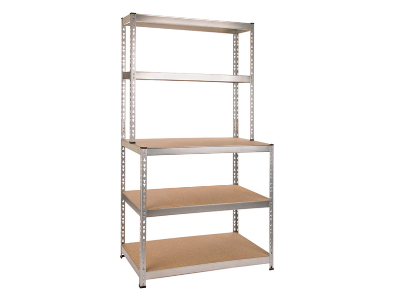 Practo Home Heavy Duty Opbergrek hout/galva met werkbank - M860