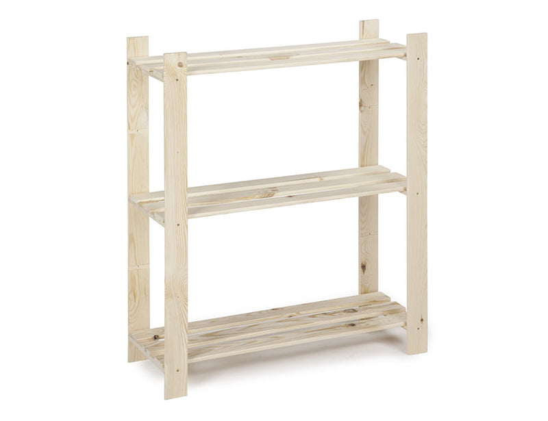 Practo Home Houten opbergrek Woody Rack 202 - 95 x 80 x 30 cm - H202