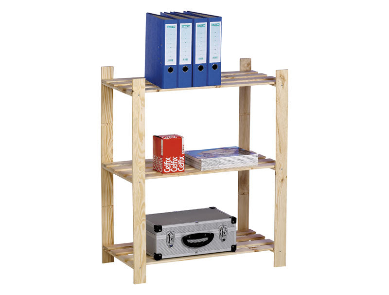 Practo Home Houten opbergrek Woody Rack 202 - 95 x 80 x 30 cm - H202