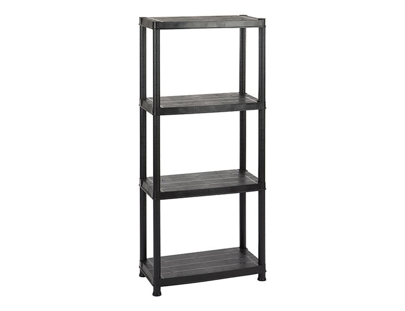 Practo Home Kunststof opbergrek Plasti Rack 063N met 4 legborden 130 x 61 x 31 cm - X063N