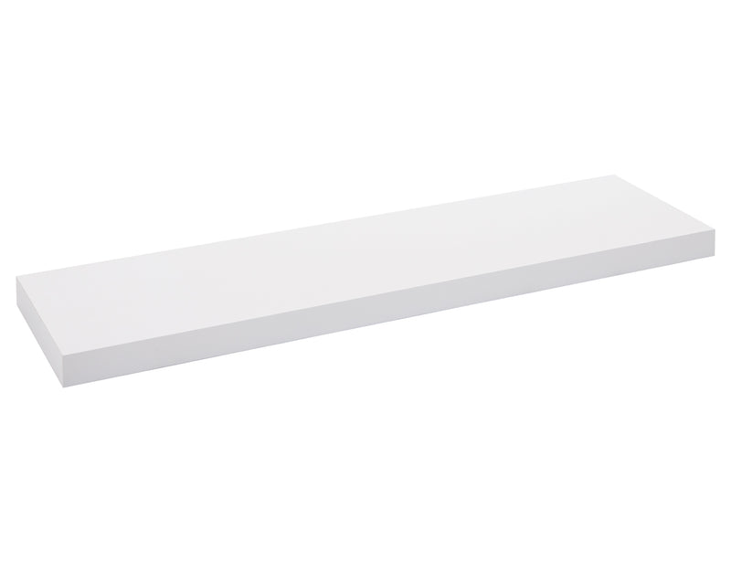 Practo Home Zwevende wandplank (wordt verkocht per 2 stuks) - wandtablet Wit blinkend 90cm - OW409BLG