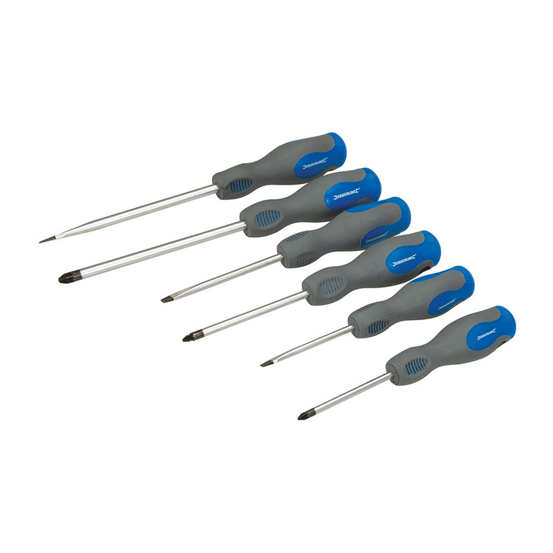 Silverline 18 delige soft-grip schroevendraaier set - 633940