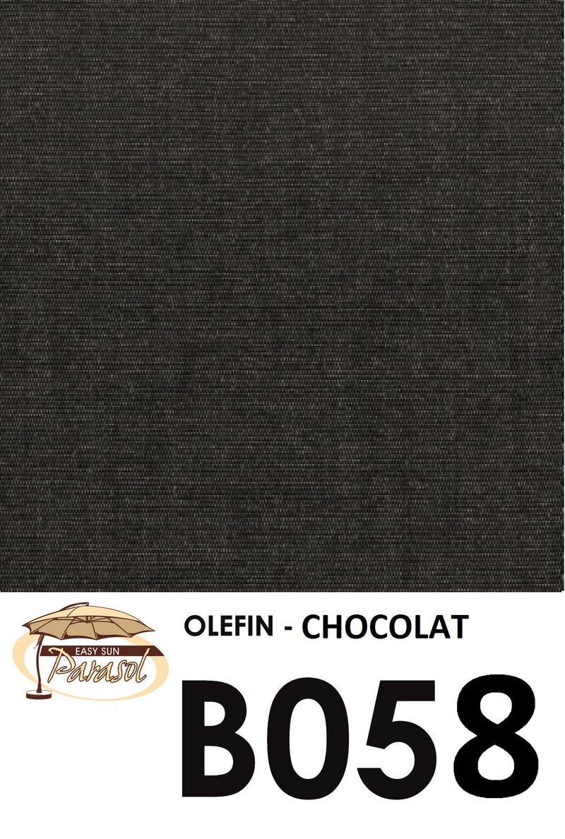 Easy Sun - Sun Garden zweefparasol vierkant 3.2 m - Olefin doek in chocolade + voet - SG10219291